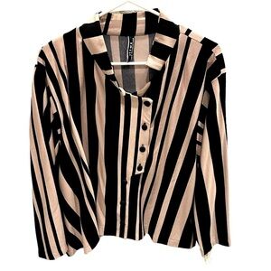 ITEMZ Chris Baumgartner Multicolor Women's Basic Stripe Jacket One Size